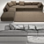 Elegant Flexform Sofa: Beauty & Comfort 3D model small image 3