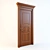 Elegant Classic Door - Fits 800*2100mm 3D model small image 1