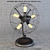 Industrial Black Grinder Table Lamp 3D model small image 1