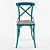 Industrial Loft Art Iron Chair 3D model small image 2