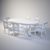 Title: Elegant Baker Milling Road Dining Set 3D model small image 2