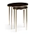 Christopher Guy 2014 76-0229: Stylish Nickel Plate/Madagascar Ebony Side Table 3D model small image 2