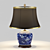 Elegant Chinese Porcelain Lamp 3D model small image 1