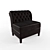  Luxe Velvet Accent Chair 3D model small image 1