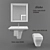 Globo Relais Bathroom Set 3D model small image 1