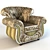 Modern Comfort: DanCo Palermo Armchair 3D model small image 1