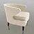 Contemporary Lorae Lounge Chair 3D model small image 1