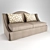 Elegant 3-Seater Sofa 3D model small image 1