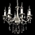 Wunderlicht NT6087-08 Chandelier: Elegant Illumination 3D model small image 1