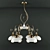 Sleek Shine Pendant Chandelier 3D model small image 1