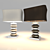 Sleek Metallic Table Lamp 3D model small image 1