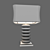 Sleek Metallic Table Lamp 3D model small image 3
