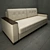 Modern Russian Leather Sofa 3D model small image 1