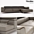 Luxury Italian Design Sofa: Nicoline Tiziano 3D model small image 1