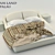 Dream Land Palau Bed + Bioko Nightstand 3D model small image 1
