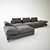 Portable Sofa: Comfort on the Go 3D model small image 1