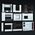 Modern Wall Units 3D model small image 3