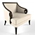 Contemporary Grandeur: Jude Lounge Chair 3D model small image 1