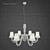 Elegant Seahorse Chandelier 3D model small image 1