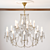 Elegant 18-Light Andrea Chandelier 3D model small image 1