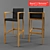 Luxury XQI 43 Bar Chair 3D model small image 1