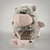 Fluffy Plush Sheep Toy 3D model small image 2