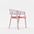Elegant Mava Accent Chair 3D model small image 3