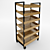 Vesta Bread Rack - Pine & Metal Frame 3D model small image 1