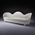 Elegant Rocaille Sofa: Belloni 3D model small image 1