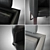 Elegant Leather Accent Chair 3D model small image 2