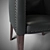 Elegant Leather Accent Chair 3D model small image 3