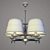 Roksana Alfa Chandelier: 18535 Light & 16076 Metal 3D model small image 3