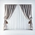 Elegant Tassel Curtain 3D model small image 1