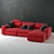 ComfortMax Sectional Sofa 3D model small image 1