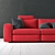 ComfortMax Sectional Sofa 3D model small image 2