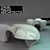 Zaha Hadid Marble Tables: Mercuric Elegance 3D model small image 2