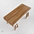 T4 Oak Veneer Desk 3D model small image 2