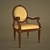 Elegant Comfort: Classic Luxury Chair 3D model small image 2