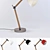 Elegant Hybrid Table Lamp 3D model small image 3