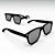 Classic Ray-Ban Wayfarer Sunglasses 3D model small image 1