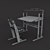 "Schoolboy Plus" Desk & Chair Set 3D model small image 2