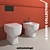 ILBAGNO 14 Duetto Collection: Toilet, Bidet, Mixer 3D model small image 1