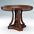 Elegant James Round Dining Table 3D model small image 1