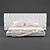  Valmori Class Capitonne Double Bed 3D model small image 2