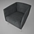 Benz 392 Ergonomic Chair 3D model small image 2