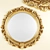 Baroque Gold Mirror: Luxury Wall Decor 3D model small image 1