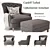 Cardiff Vintage Tufted Armchair 3D model small image 1