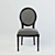 Elegant Louis Philip Dining Chair 3D model small image 1