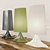 Erba Italia "Macchia" Fiber Glass Table Lamp 3D model small image 1