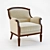 Selva Classic Armchair - Elegant Italian Design 3D model small image 1